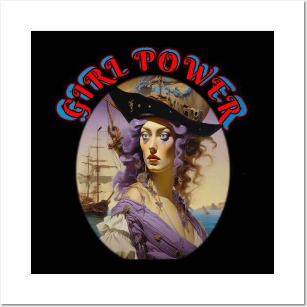 Girl power pirate lady Wall Art by sailorsam1805